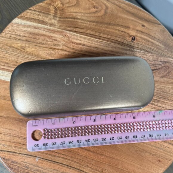 Authentic Gucci Bronze Hard Eyeglass / Sunglass Case Only - Picture 9 of 9